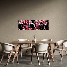Obraz - Jazz (z zegarem) (90x30 cm)