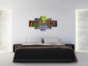 Obraz - Sanktuarium Kifune (125x70 cm)
