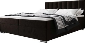 BEDANTE Łóżko kontynentalne ZILANO2 140x200 Itaka 41 Ciemnobrązowy