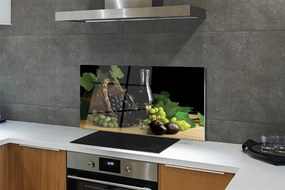 Panel szklany do Kuchni Winiarski Kosz z Winogronami