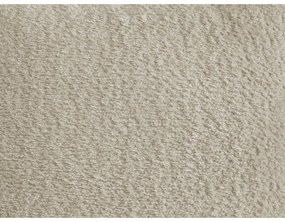 Beżowy rozkładany/ze schowkiem narożnik z materiału bouclé (prawostronny/z szezlongiem) Roxelane – Bobochic Paris