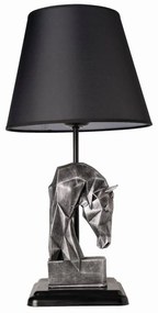 Lampa stołowa 1xE27/40W/230V czarna/srebrna