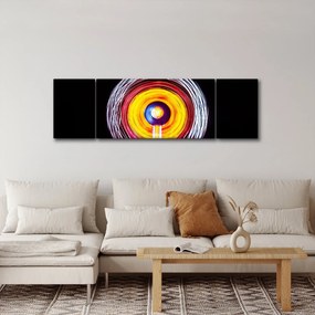 Obraz świateł w kręgu (170x50 cm)