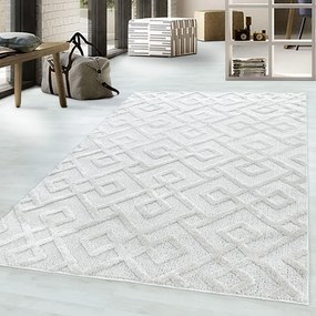 Dywan nowoczesny Pisa 3D Mozaika kremowy 200 cm x 290 cm