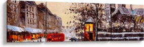 Obraz - Obraz miasta zimą (170x50 cm)