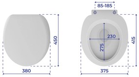 Deska sedesowa ASTERA - mechanizm Easy Close, Duroplast, WENKO