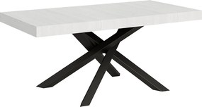 Stół rozkładany 200/304x90 cm Volantis frassino biała nogi antracytowe