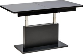 Stół METRON 70 cm do Salonu Jadalni, Rozkładany, Prostokątny, Czarny