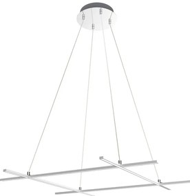 Srebrna nowoczesna lampa wisząca na linkach - M121-Andi