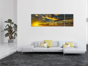 Zachód słońca nad morzem (170x50 cm)