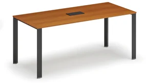 Stół PRIMO INFINITY 1800 x 900 x 750, czereśnia + port blatowy TYP II, czarny