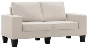 2-osobowa sofa kremowa z podłokietnikami - Lurra 2Q