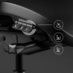 Fotel ergonomiczny czarny Diablo V-Commander