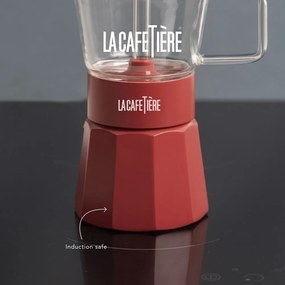 Czerwona kawiarka ze stali nierdzewnej 0,29 l La Cafetiere Verona – Kitchen Craft