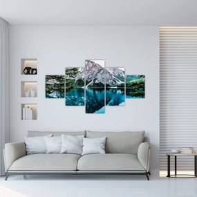 Obraz jeziora w Alpach (125x70 cm)