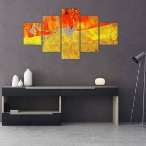 Obraz abstrakcji - malarstwo (125x70 cm)