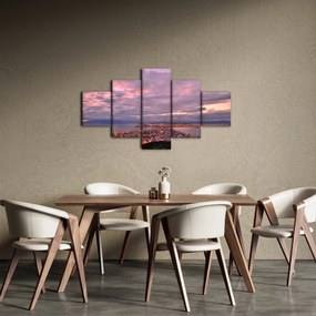 Obraz - Zmierzch nad miastem (125x70 cm)