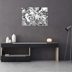 Obraz na szkle - abstrakcja 3D (70x50 cm)