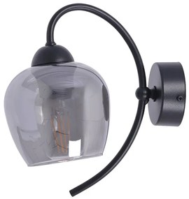 Czarno-grafitowa klasyczna lampa ścienna - A568 Z6-H71