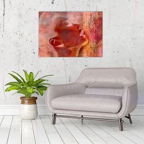 Obraz na szkle - Profil twarzy kobiety (70x50 cm)