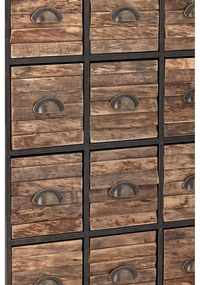 Czarno-brązowa metalowa komoda 60,5x92x33,5 cm Matteo – Bloomingville