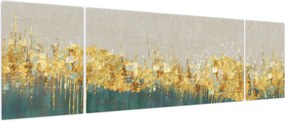 Obraz - Tekstura ze złotą dekoracją (170x50 cm)