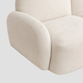 Nowoczesna, dwuosobowa sofa do salonu Helmi, kolor ecru