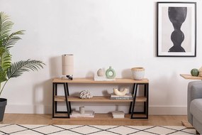 Stojak pod telewizor – 123,6 cm x 30 cm x 48,6 cm – Czarny i szafirowy – Płyta wiórowa