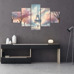 Obraz – Wiosna w Paryżu (125x70 cm)