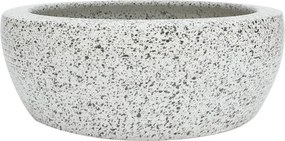 Szara okrągła umywalka ceramiczna D1-N47