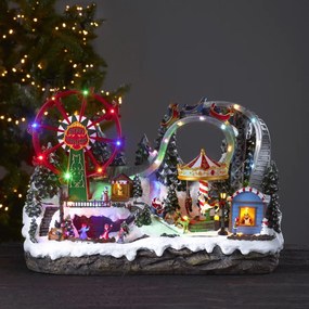 Pozytywka świąteczna z motywem wesołego miasteczka