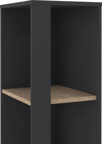 Wąski regał biurowy słupek 4 półki Sign 40 jackson hickory/szary mat