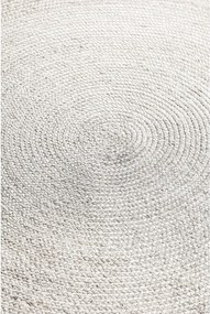 Biały okrągły dywan z juty dwustronny/tkany ręcznie ø 140 cm Braided – Hanse Home