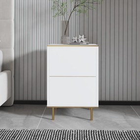 Stolik nocny Imaj Marble White