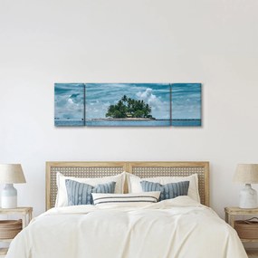 Obraz - wyspa na morzu (170x50 cm)