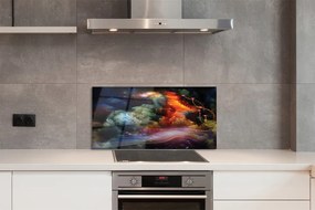Panel szklany do Kuchni Futurystyczna Wizja Przestrzeni