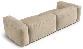 Beżowokremowa sofa modułowa z materiału bouclé 320 cm Martina – Micadoni Home