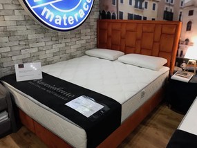 Łóżko kontynentalne 160x200 cm z wezgłowiem 606 Outlet -50%