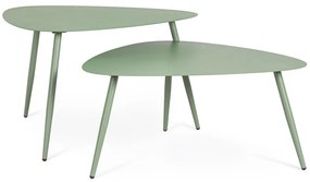 Stalowe stoliki ogrodowe zestaw 2 szt. 73,5x77,5 cm Yvonne – Bizzotto