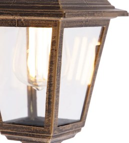 Lampa ścienna zewnętrzna złoto antyczne IP44 - Capital