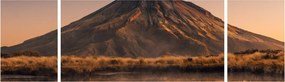Obraz odbicia góry Taranaki, Nowa Zelandia (170x50 cm)