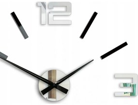 Zegar ścienny naklejany duży nowoczesny akrylowy na ścianę do kuchni salonu