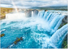 Obraz - Wodospad Godafoss (70x50 cm)