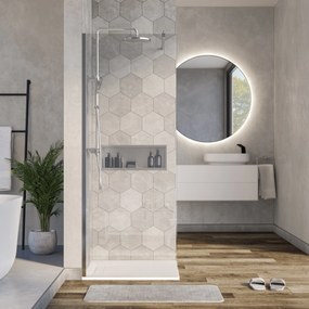 Ścianka prysznicowa Walk-In EX101 szkło z powłoką Nano