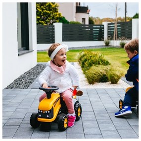 Falk traktorek jcb pomarańćzowy z przyczepką od 1 roku