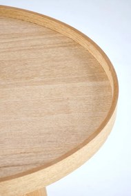 Stolik kawowy EDITTA 45x45 dąb naturalny HALMAR
