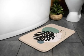 Dywanik łazienkowy antypoślizgowy Dywanik łazienkowy antypoślizgowy Liść Paproć