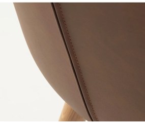 Brązowe metalowe krzesła zestaw 2 szt. Teslin – Unique Furniture