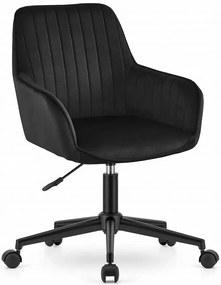 Krzesło obrotowe welurowe czarne Z7-T05