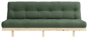 Sofa rozkładana Karup Design Lean Raw Olive Green